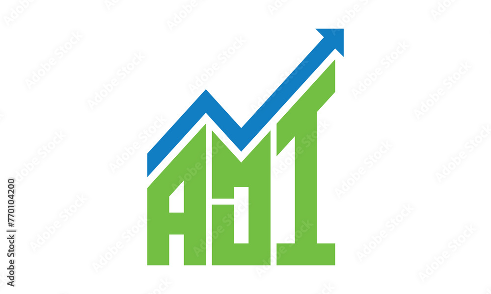 ADI financial logo design vector template.	