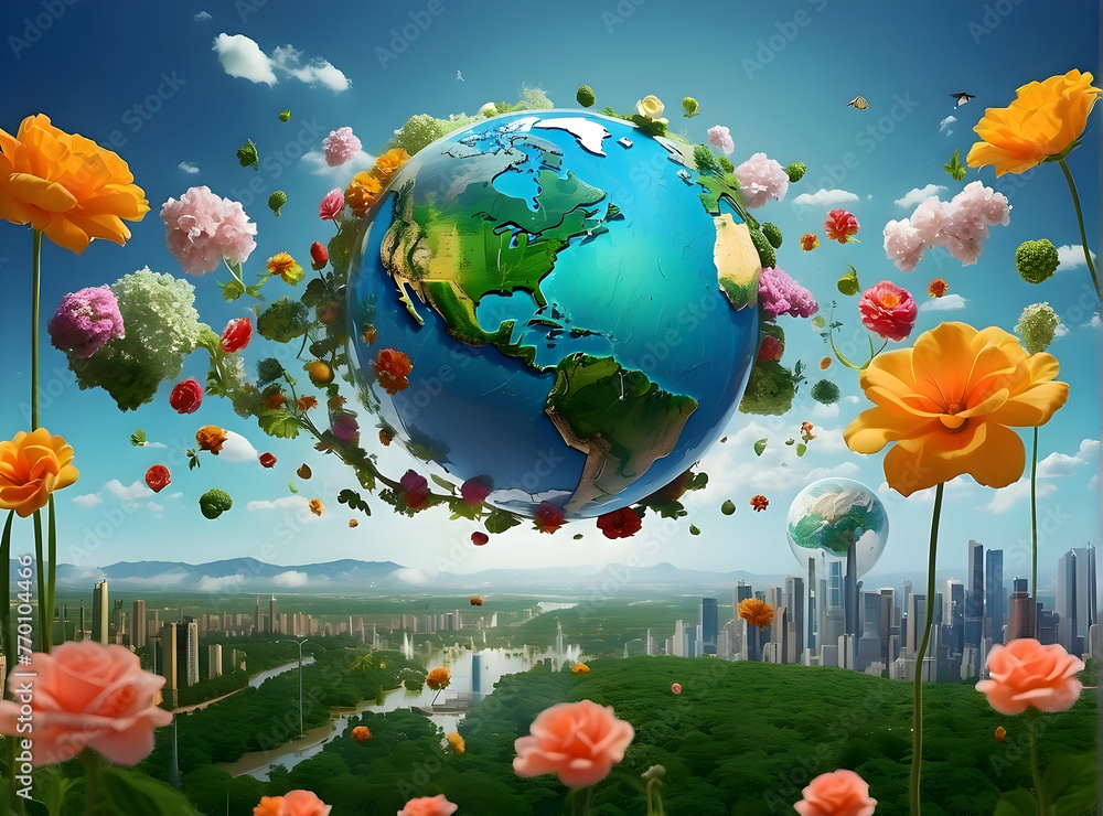 Fototapeta premium World Abstract Background