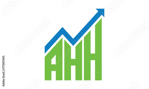 AHH financial logo design vector template.	 photo