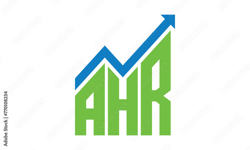 AHR financial logo design vector template. AHR financial logo design vector template.
