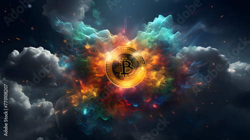 Space Nebula bitcoin © Oleksandr