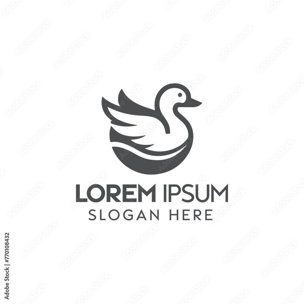 Obraz premium Black and White Logo