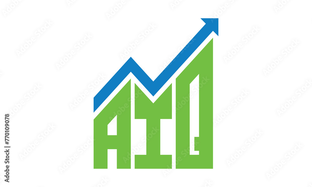 AIQ financial logo design vector template. AIQ financial logo design vector template.