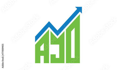 Free Download AJO financial logo design vector template.	 - GFXLoad