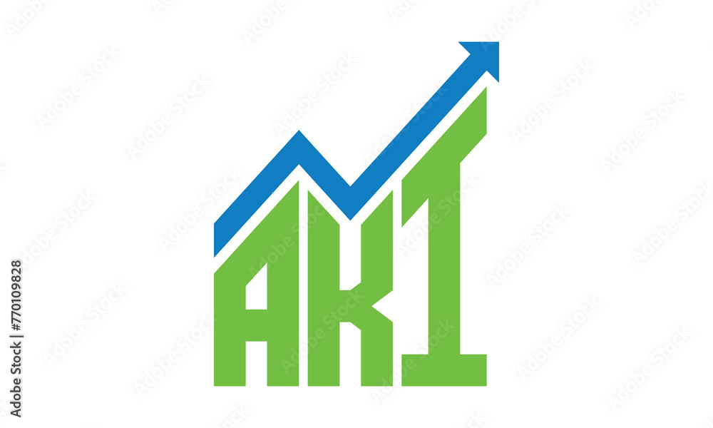 AKI financial logo design vector template. AKI financial logo design vector template.