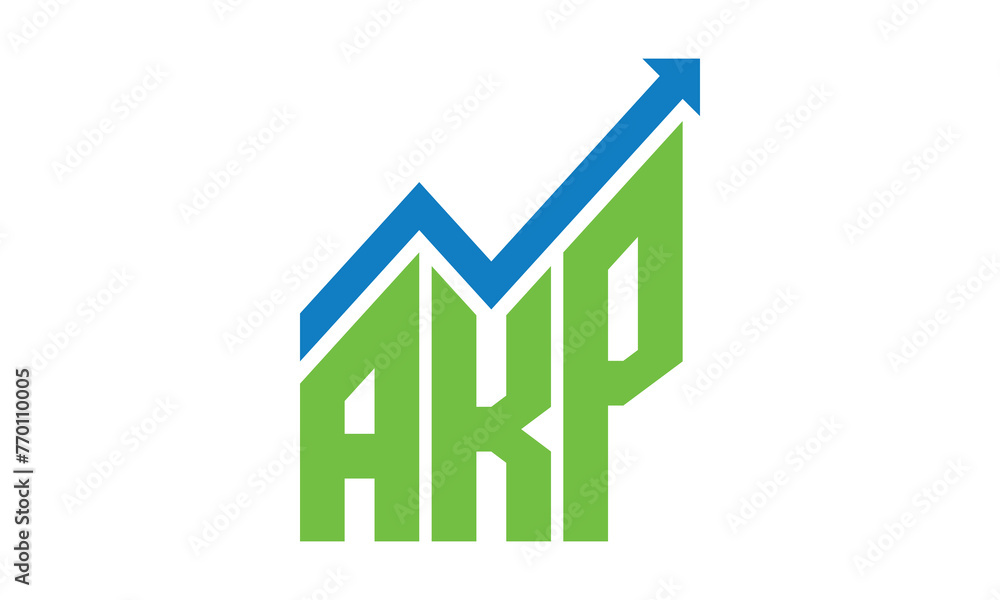AKP financial logo design vector template. AKP financial logo design vector template.