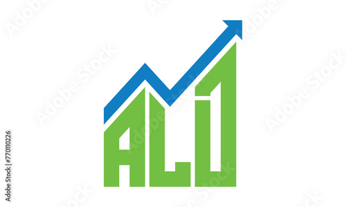 ALD financial logo design vector template. 