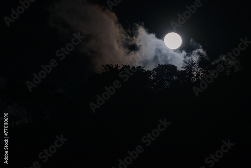 moon and clouds