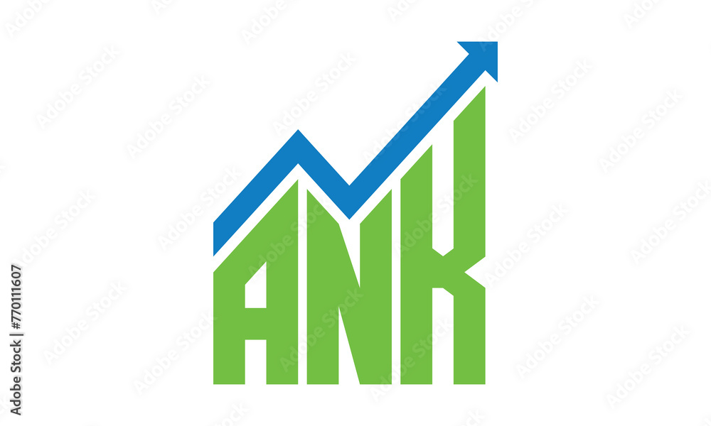ANK financial logo design vector template. ANK financial logo design vector template.