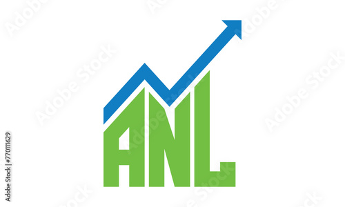 Free Download ANL financial logo design vector template.	 - GFXLoad