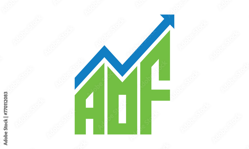 AOF financial logo design vector template. AOF financial logo design vector template.