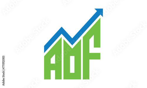 AOF financial logo design vector template.	 photo
