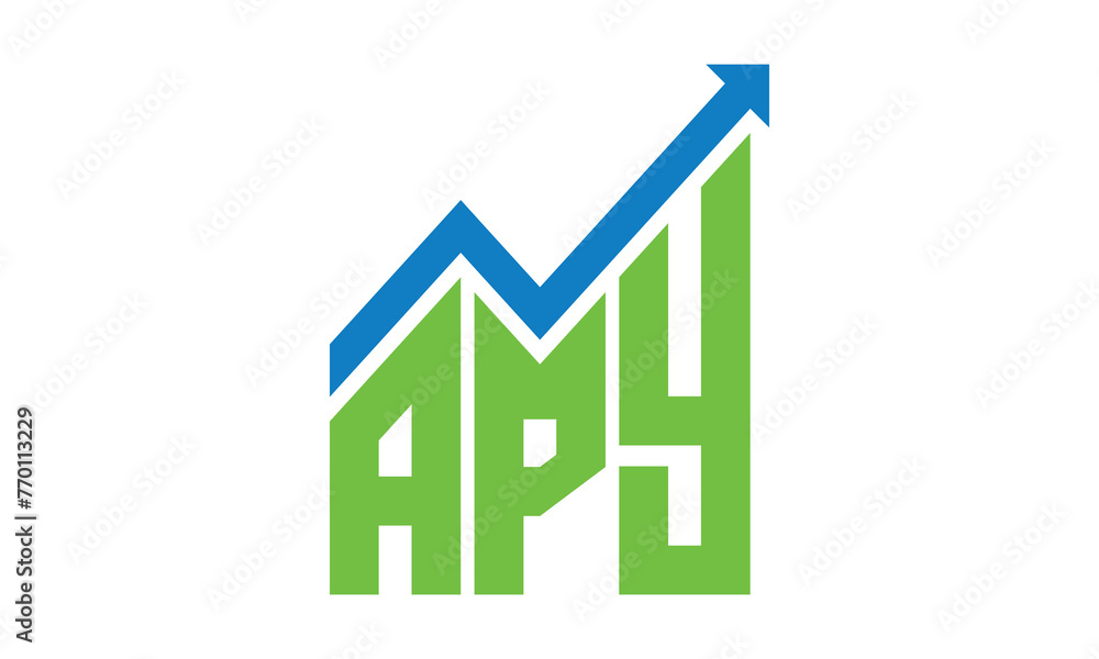 APY financial logo design vector template. APY financial logo design vector template.