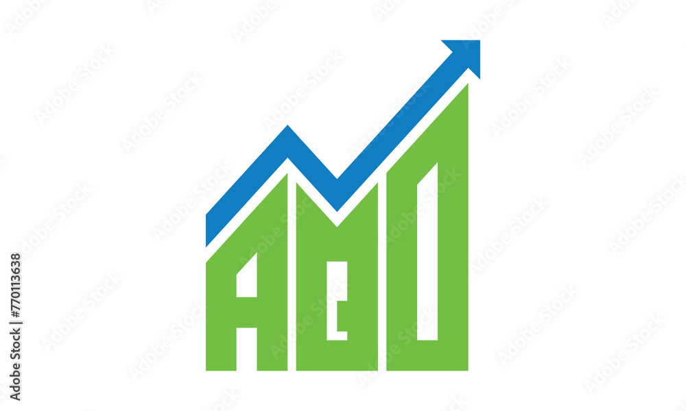 AQO financial logo design vector template. AQO financial logo design vector template.