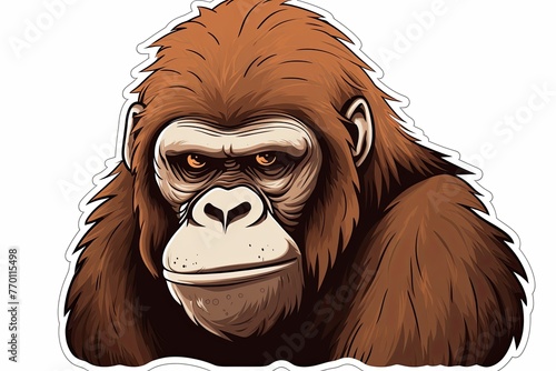 Angry Monkey Sticker