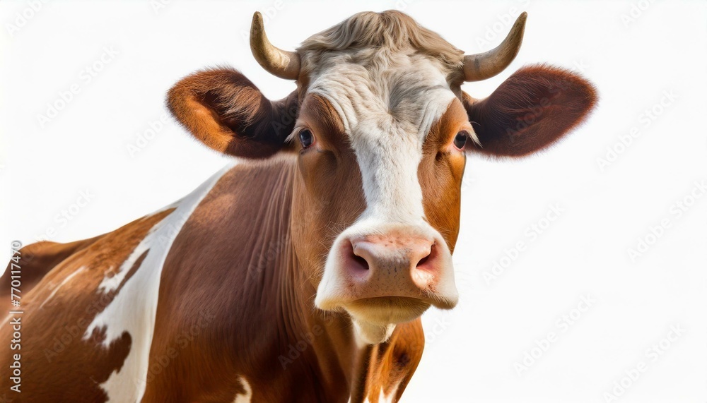 Cow isolated on white. Cow isolated on white.