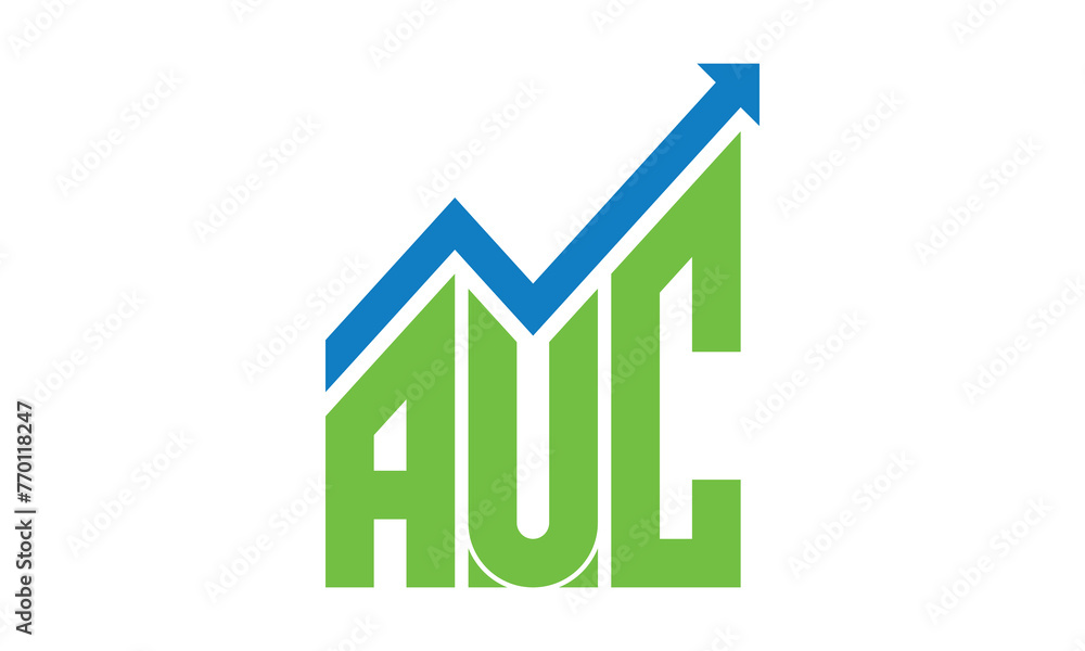 AUC financial logo design vector template. AUC financial logo design vector template.