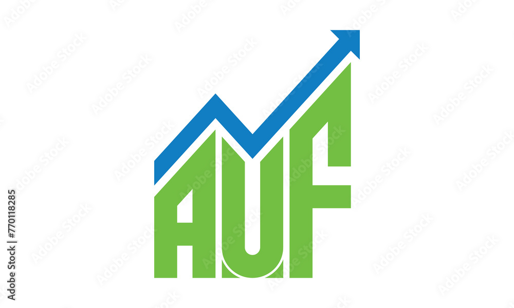 AUF financial logo design vector template. AUF financial logo design vector template.