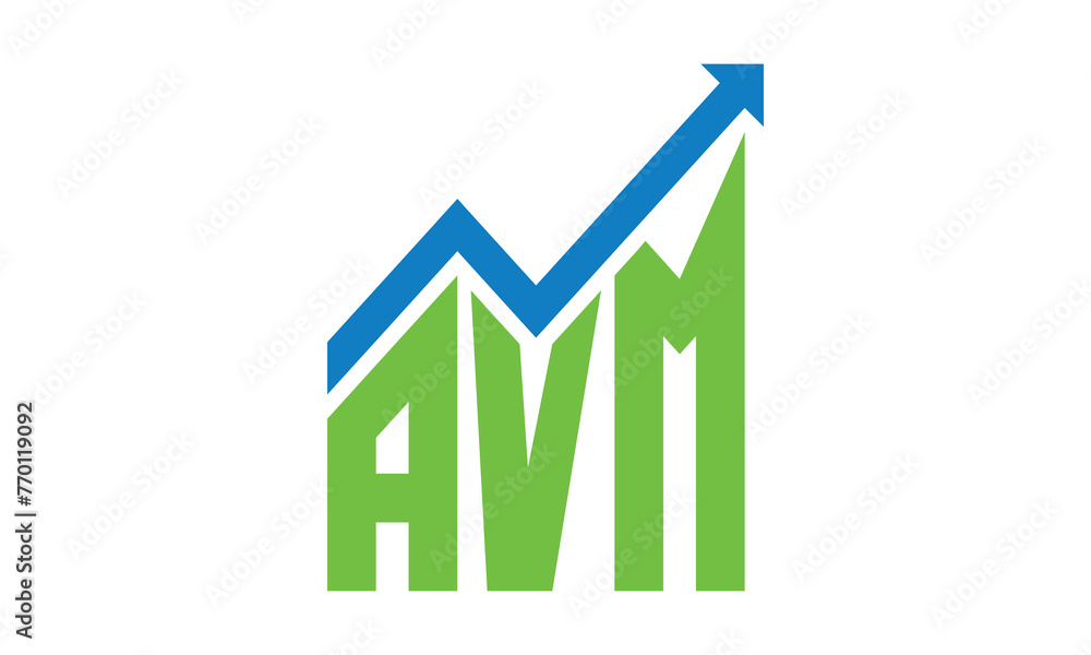 AVM financial logo design vector template. AVM financial logo design vector template.