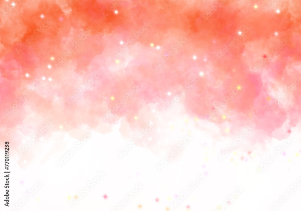 Fototapeta premium Abstract Red Watercolour Texture Background
