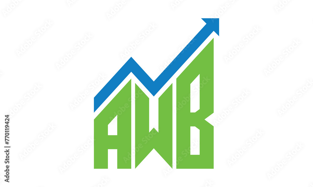 AWB financial logo design vector template. AWB financial logo design vector template.