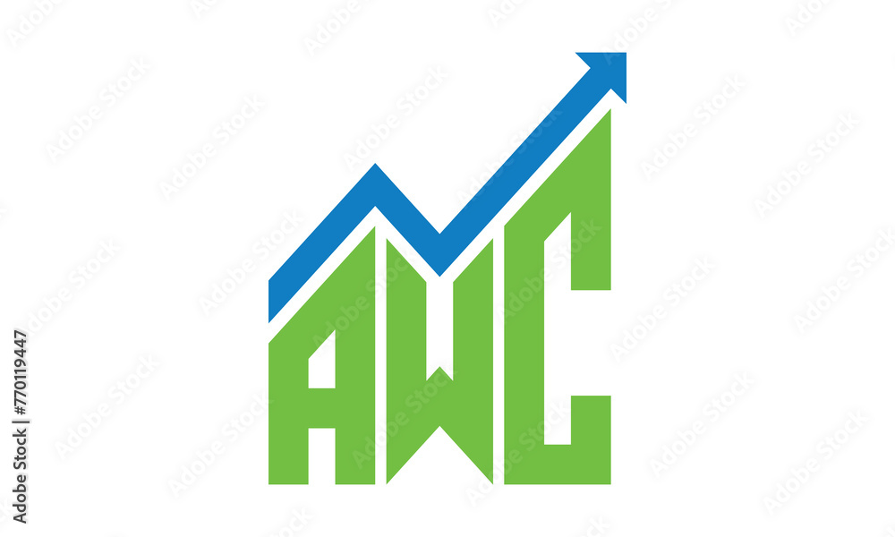 AWC financial logo design vector template. AWC financial logo design vector template.
