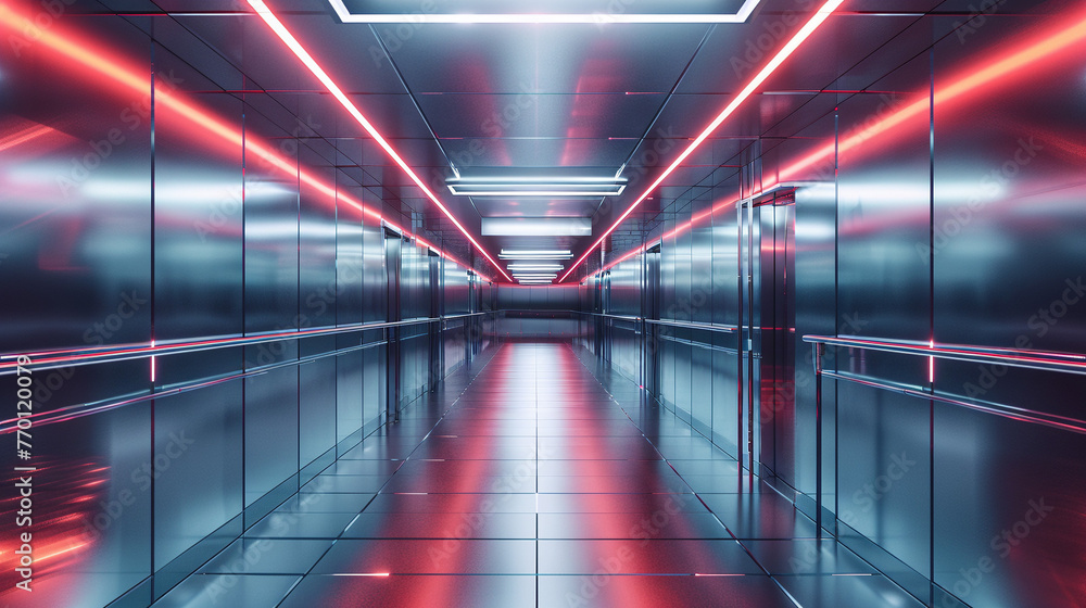 Desolate Futuristic Corridors Desolate Futuristic Corridors