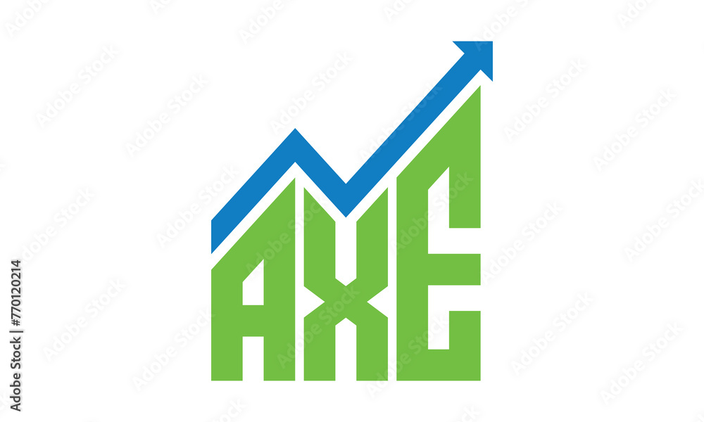 AXE financial logo design vector template. AXE financial logo design vector template.