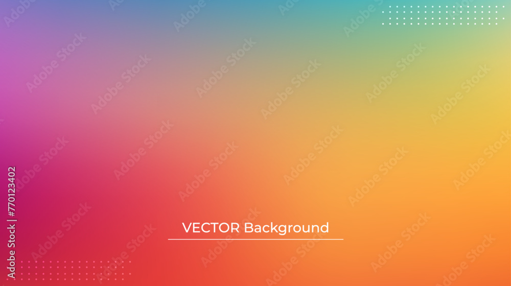 Smooth and blurry colorful gradient mesh background. Modern bright rainbow colors. Easy editable soft colored vector banner template. Premium quality Smooth and blurry colorful gradient mesh background. Modern bright rainbow colors. Easy editable soft colored vector banner template. Premium quality