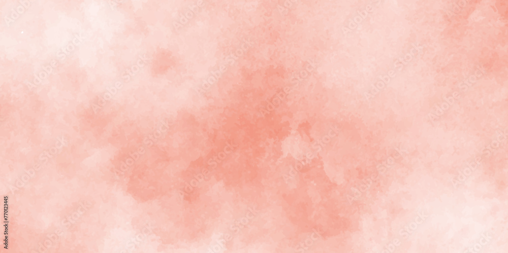 Watercolor abstract wet hand drawn pink texture, Abstract Pink color light ink effect shades gradient watercolor texture, grunge and stained Pink ink and watercolor textures on white paper background. - obrazy, fototapety, plakaty 