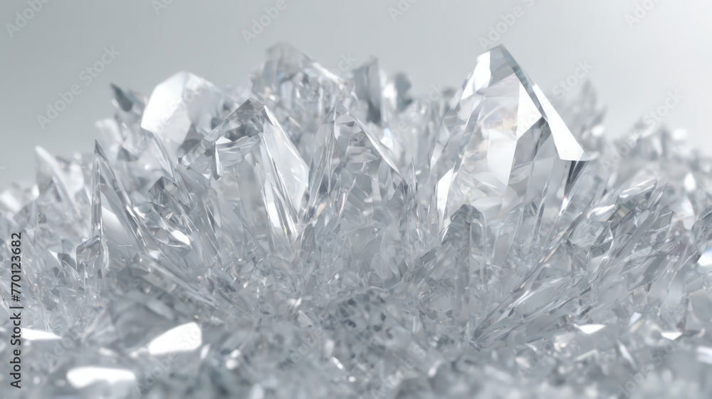 Close-Up View of a Bunch of Diamonds