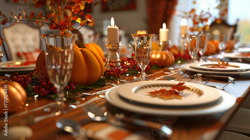 Elegant Thanksgiving Tablescapes Without People