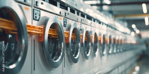 washing machines in public laundry Generative AI