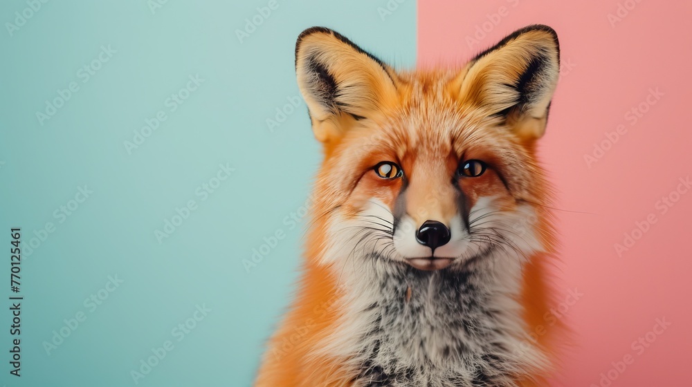 A fox animal on a isolated background
