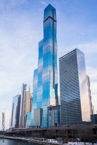 The iconic buildings of the Chicago skyline