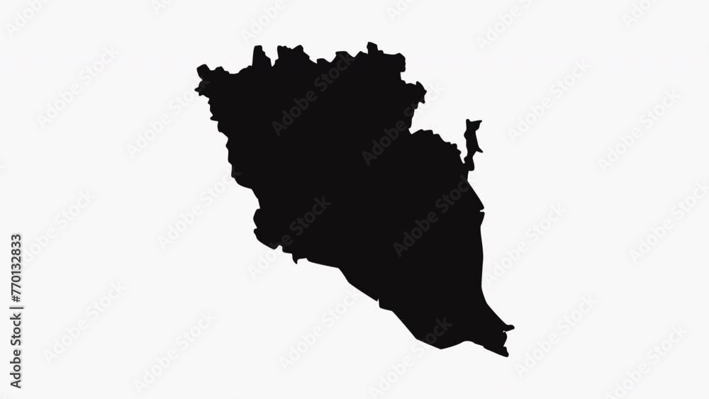 animation forming a map of Pahang in Malaysia animation forming a map of Pahang in Malaysia