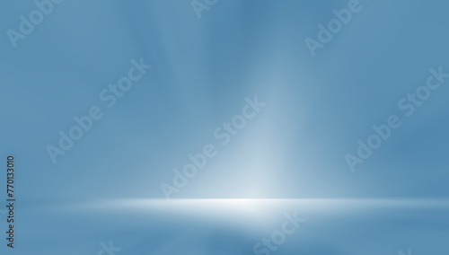 light blue studio room background.