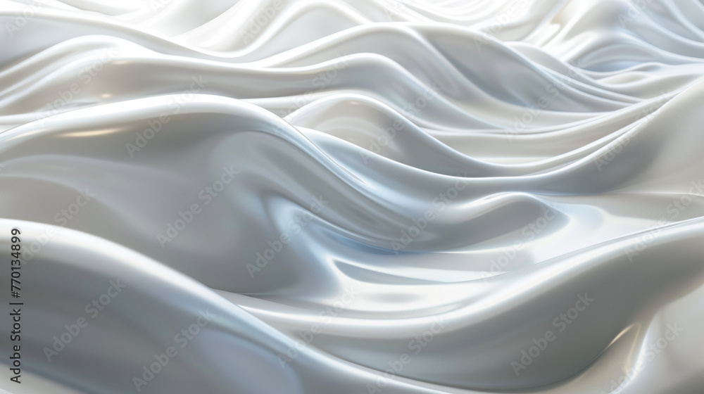 Fototapeta premium Smooth elegant white silk