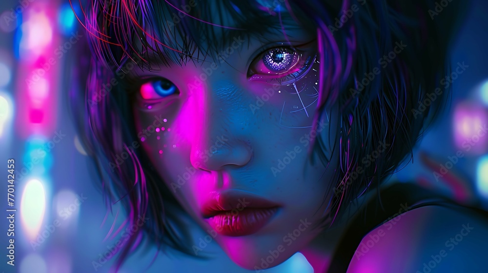Circuitry Chronicles: A Cyberpunk Portrait Exploration Circuitry Chronicles: A Cyberpunk Portrait Exploration