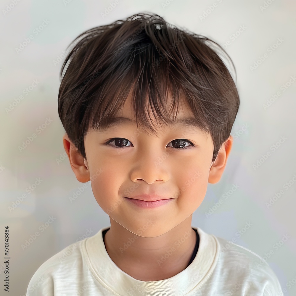 Cute Korean boy portrait photo