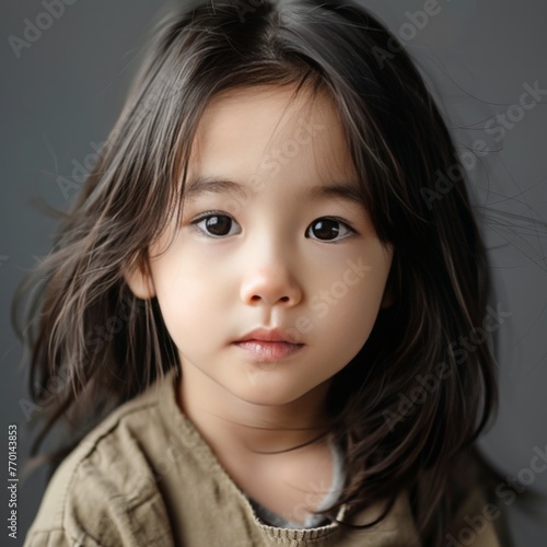 Cute Korean girl portrait photo