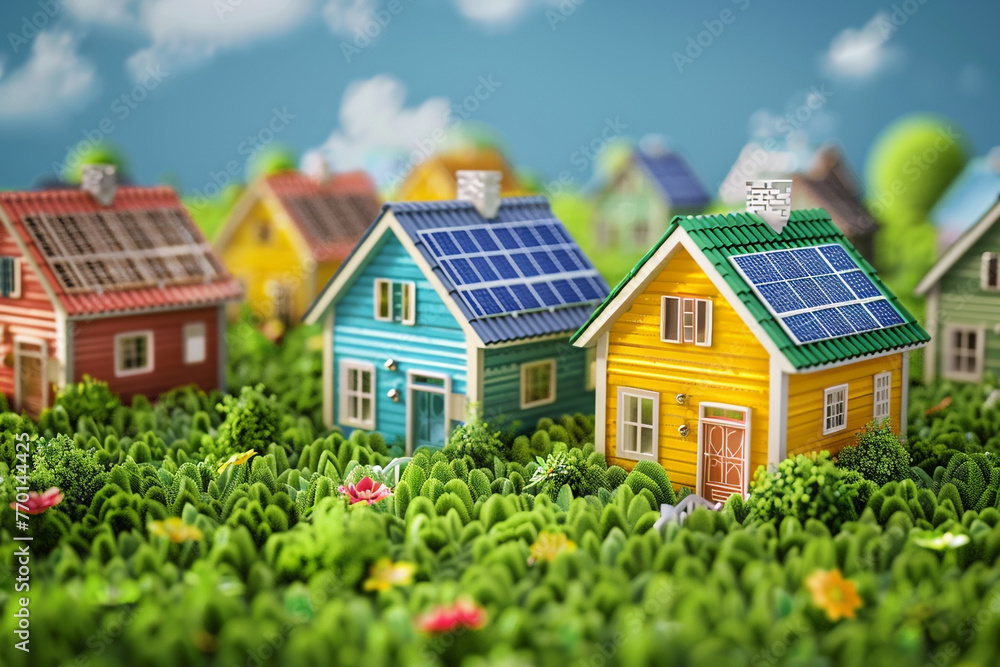 house with solar panels on the roof house with solar panels on the roof