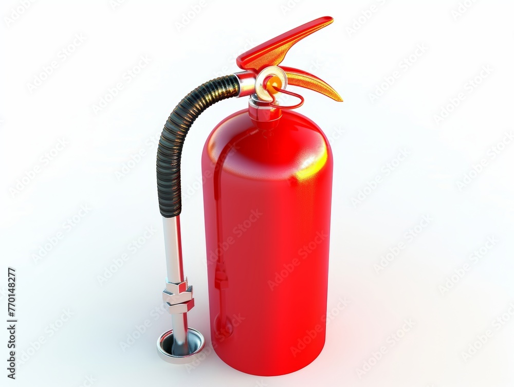 Fototapeta premium fire extinguisher icon, 3d illustration