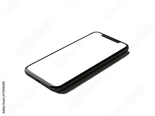 isolated mobile phone, 3d illustration