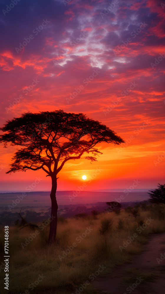 Patchwork Sky: Reverie of a Countryside Sunset