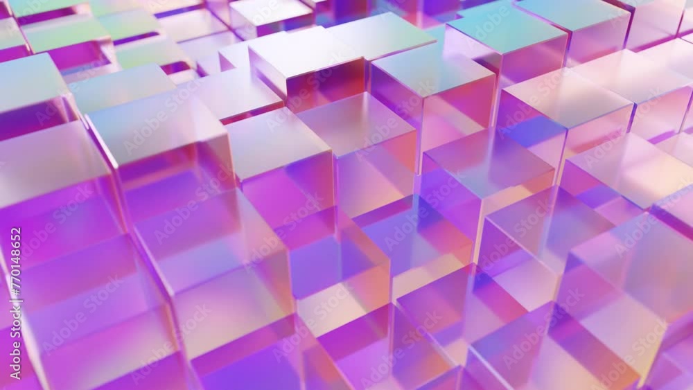 Abstract 3d animation, looped background. geometric cubes, blocks, glossy, glass texture. pik colors. square shapes. Animated stock motion design, minimalism, modern style wallpaper Abstract 3d animation, looped background. geometric cubes, blocks, glossy, glass texture. pik colors. square shapes. Animated stock motion design, minimalism, modern style wallpaper