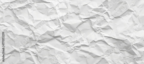 White crumpled paper texture for creating elegant and sophisticated background designs