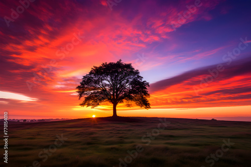 Patchwork Sky: Reverie of a Countryside Sunset