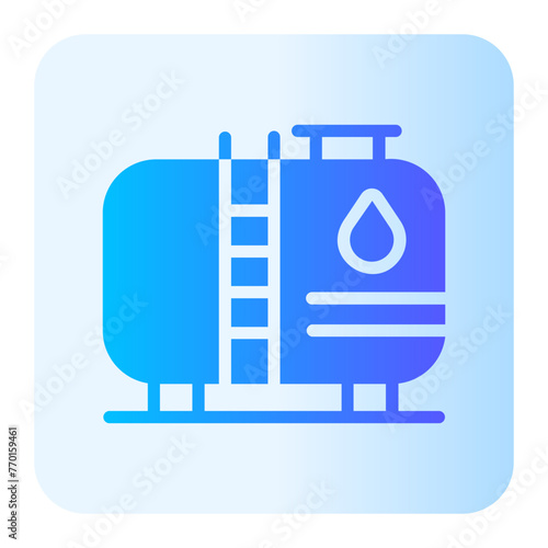 oil tank gradient icon