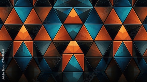 a background with intersecting triangles in a symmetrical arrangement